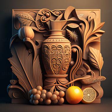 3D model st still life (STL)